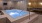 a hot tub and a sauna in a room